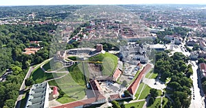 Vilnius Cityscape Gediminas Tower in Background. Lithuania