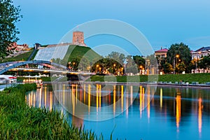 Vilnius Gediminas castle near River Neris