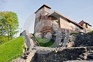 Vilnius historical Gediminas castle ruins