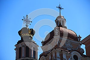 Vilnius, Lithuania. Domes of St.Catherine's Church photo