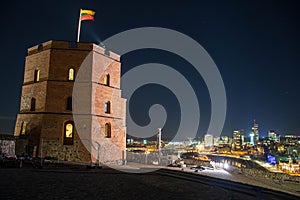 Vilnius, Lithuania, Europe, Gediminas tower and business center