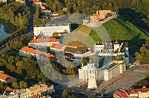 Vilnius, Lithuania. Gothic Upper Castle. Cathedral and Palace of the Grand Dukes of Lithuania.