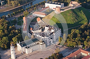 Vilnius, Lithuania. Gothic Upper Castle. Cathedral and Palace of the Grand Dukes of Lithuania.