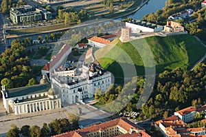 Vilnius, Lithuania. Gothic Upper Castle. Cathedral and Palace of the Grand Dukes of Lithuania.