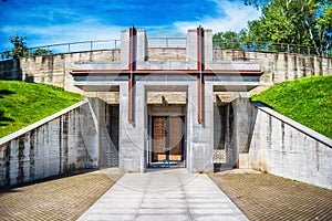 Vilnius, Lithuania: The Memorial Complex of the Tuskulenai Peace Park, where the victims of soviet NKVD-KGB repressions are buried photo