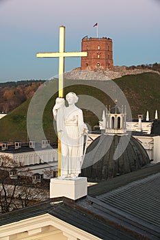 Vilnius, Lithuania: Sculpture of Saint Helena