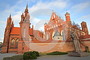 VILNIUS, LITHUANIA: St Anne`s Church and Bernardine Church