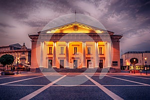 Vilnius, Lithuania: the Town Hall, Lithuanian Vilniaus rotuse, in the square of the same name