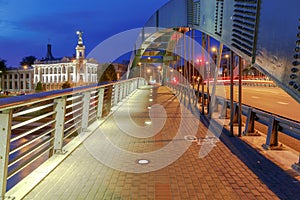 Vilnius. Mindaugas Bridge across Neris.