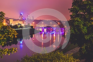 Vilnius night scene