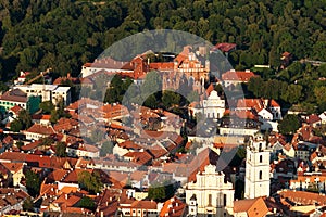 Vilnius old town from above