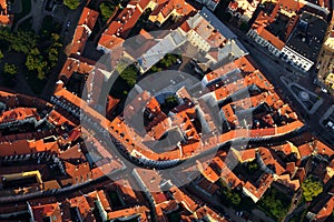 Vilnius old town from above