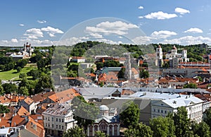 Vilnius old town panorama