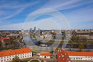 Vilnius panorama in sunny day