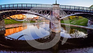 Vilnius river and bridge