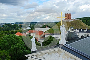 Vilnius, view at Cathedral of St. Stanislaus and St. Vladislav a