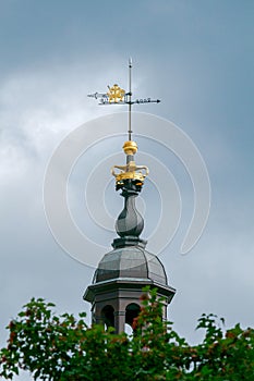 Vilnius. Weather vane on a tower.