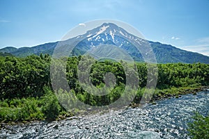 Vilyuchinsky stratovolcano Vilyuchik in the southern part of the Kamchatka Peninsula, Russia