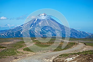 Vilyuchinsky stratovolcano Vilyuchik in the southern part of the Kamchatka Peninsula, Russia