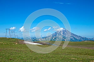 Vilyuchinsky stratovolcano Vilyuchik in the southern part of the Kamchatka Peninsula, Russia