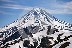 Vilyuchinsky volcano in June, Kamchatka Peninsula, Russia photo