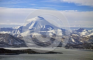 Vilyuchinsky volcano of Kamchatka Peninsula.
