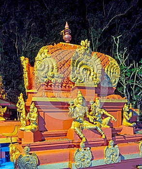 Vimana tower of Seetha Amman Temple