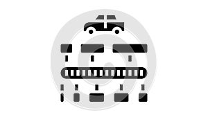 vin code decoder glyph icon animation