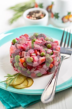 Vinaigrette - traditional Russian salad