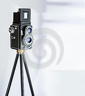 Vinatage Camera on tripod