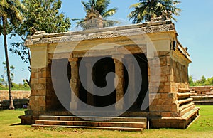 Vinayaka hall with sculptures in the Brihadisvara Temple in Gangaikonda Cholapuram, india.