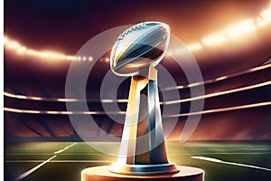 vince lombardi trophy football stadium background