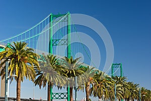 Vincent Thomas Bridge in San Pedro - Los Angeles