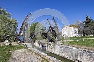 Vincent van Gogh bridge (Pont Van-Gogh, Langlois Bridge) near Arles, Provence, France