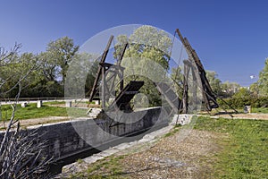 Vincent van Gogh bridge (Pont Van-Gogh, Langlois Bridge) near Arles, Provence, France