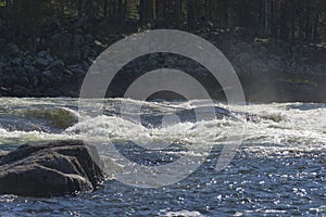 VINDELALVEN, wild river and rapids, north of Sweden