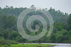 Vindhyanchal Mountains and River  Choral near Omkareshwar Madhya Pradesh