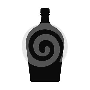 Vine bottle icon black color