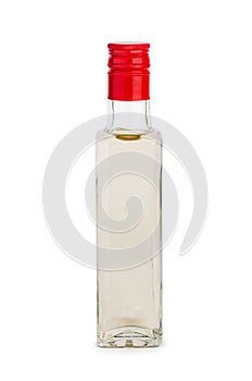 Vinegar bottle isolatied on a white