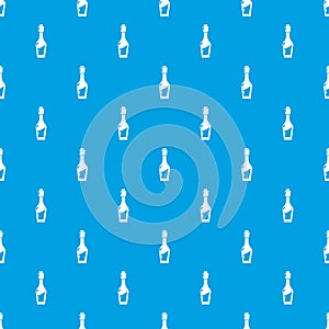Vinegar bottle pattern vector seamless blue