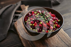 Vinegret - traditional Russian vegetable salad