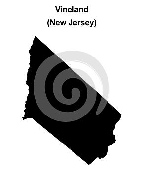 Vineland outline map