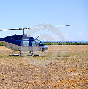 Vineyard & Helicopter