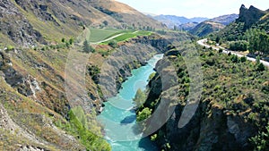 Vineyard by Kawarau River, Otago, New Zealand