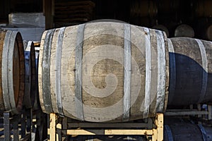 Vineyard Oak Barrels, Mid-Willamette Valley, Marion County, Western Oregon