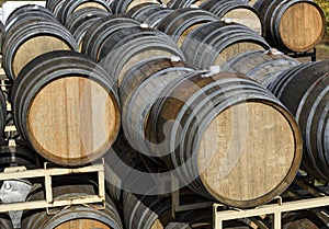 Vineyard Oak Barrels, Mid-Willamette Valley, Marion County, Western Oregon