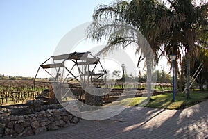 The vineyards and water wheels of Keimoes are world famous