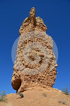 The Vingerklip (Rock Finger) in Namibia is a geological leftover of the Ugab Terrace.