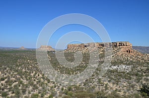 The Vingerklip (Rock Finger) in Namibia is a geological leftover of the Ugab Terrace.