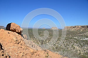 The Vingerklip (Rock Finger) in Namibia is a geological leftover of the Ugab Terrace.